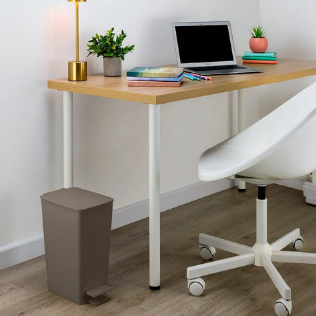 Basurero Rimax Moca 28x35cm de 8 Litros para Multiusos con Tapa De Pedal - BASUREROS Y PAPELERAS | Bylmo