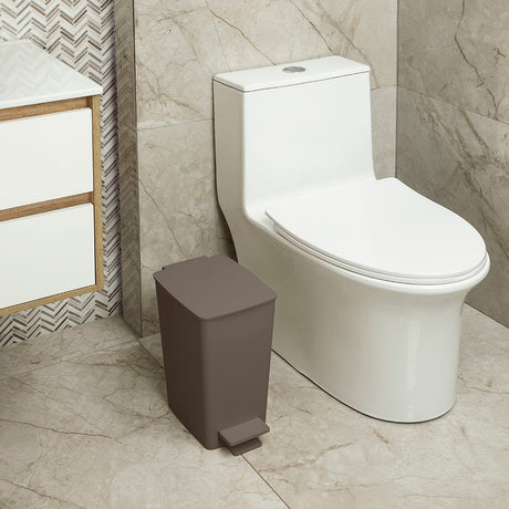 Basurero Rimax Moca 28x35cm de 8 Litros para Multiusos con Tapa De Pedal - BASUREROS Y PAPELERAS | Bylmo