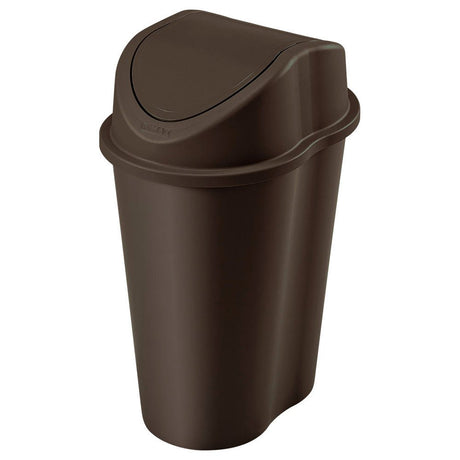 Papelera Rimax Style Wengue 39.3x55.4cm de 25 Litros para Multiusos con Tapa Basculante - BASUREROS Y PAPELERAS | Bylmo
