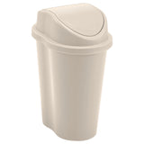 Papelera Rimax Style Taupe 18.5x25.7cm de 2.5 Litros para Multiusos con Tapa Basculante - BASUREROS Y PAPELERAS | Bylmo