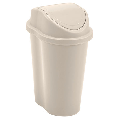 Papelera Rimax Style Taupe 18.5x25.7cm de 2.5 Litros para Multiusos con Tapa Basculante - BASUREROS Y PAPELERAS | Bylmo