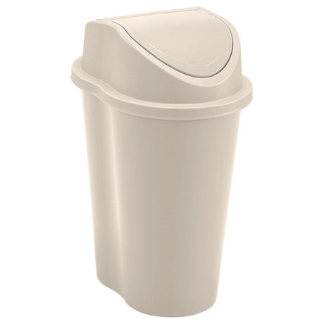 Papelera Rimax Style Taupe 23.2x32.5cm de 5 Litros para Multiusos con Tapa Basculante