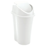Papelera Rimax Style Blanco 29.2x44cm de 10 Litros para Multiusos con Tapa Basculante