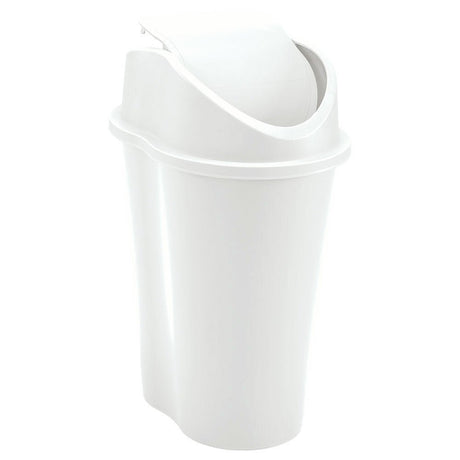 Papelera Rimax Style Blanco 29.2x44cm de 10 Litros para Multiusos con Tapa Basculante