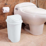 Papelera Rimax Style Blanco 29.2x44cm de 10 Litros para Multiusos con Tapa Basculante