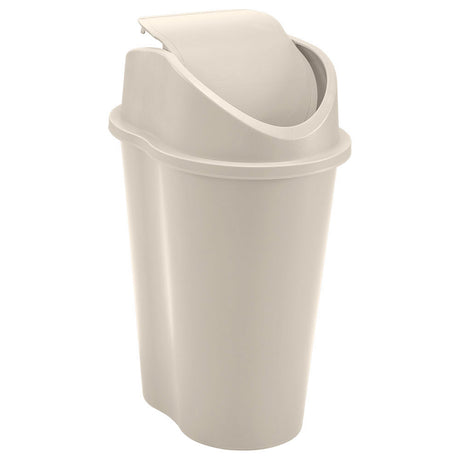 Papelera Rimax Style Taupe 29.2x44cm de 10 Litros para Multiusos con Tapa Basculante - BASUREROS Y PAPELERAS | Bylmo