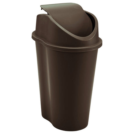 Papelera Rimax Wengue 29.2x44cm de 10 Litros para Multiusos con Tapa Basculante - BASUREROS Y PAPELERAS | Bylmo