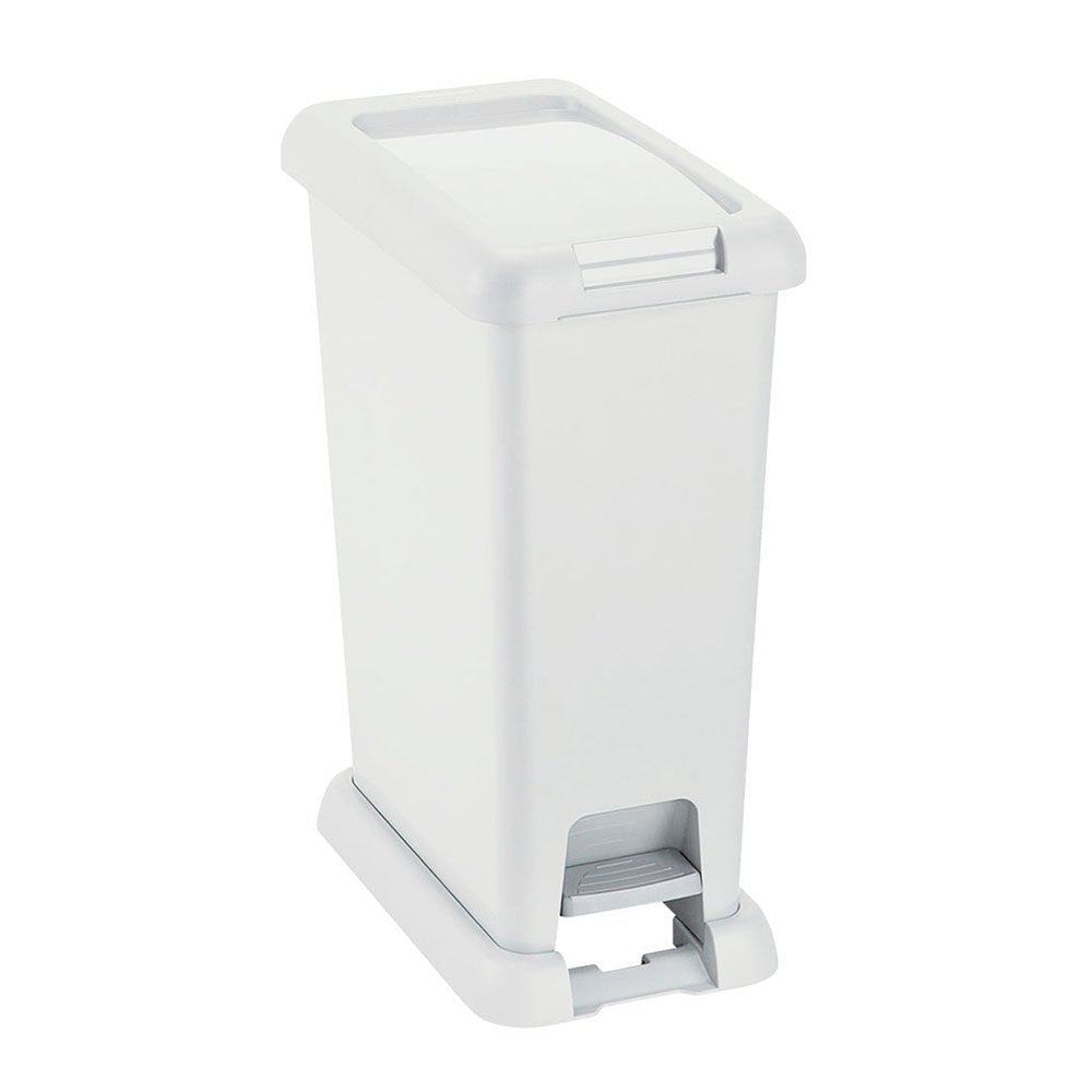 Basurero Rimax Blanco 39x49cm de 20 Litros para Multiusos con Tapa De Pedal - BASUREROS Y PAPELERAS | Bylmo