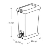 Basurero Rimax Wengue 39x49cm de 20 Litros para Multiusos con Tapa De Pedal - BASUREROS Y PAPELERAS | Bylmo