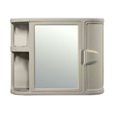Gabinete de Baño Rimax Taupe 59.8x46.5cm Rectangular con Espejo y con Puerta