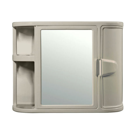 Gabinete de Baño Rimax Taupe 59.8x46.5cm Rectangular con Espejo y con Puerta