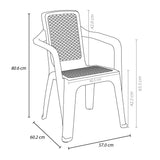 Combo Mesa de Centro con Sillas Rimax Wengue 67.6x42.5cm Rectangular - MESAS DE CENTRO | Bylmo