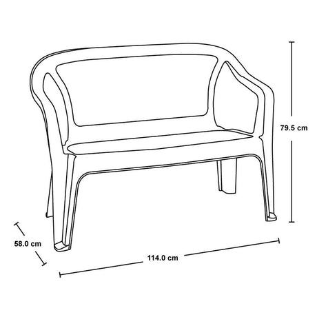 Combo Mesa de Centro con Sillas Rimax Wengue 67.6x42.5cm Rectangular - MESAS DE CENTRO | Bylmo