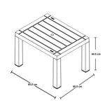 Mesa de Centro Rimax Barú Moca 65x44.5cm Rectangular - MESAS DE CENTRO | Bylmo