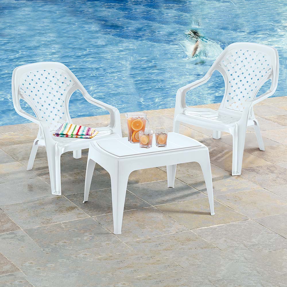 Mesa de Centro Rimax Blanco 67.6x42.5cm Rectangular - MESAS DE CENTRO | Bylmo