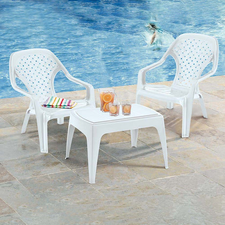 Mesa de Centro Rimax Blanco 67.6x42.5cm Rectangular - MESAS DE CENTRO | Bylmo