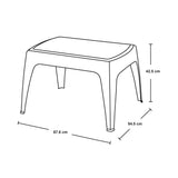 Mesa de Centro Rimax Blanco 67.6x42.5cm Rectangular - MESAS DE CENTRO | Bylmo