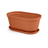 Matera de Mesa Rimax Rafia Terracota 40.5x18.1cm Ovalado con Orificio de Drenaje - MATERAS DE MESA | Bylmo