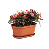 Matera de Mesa Rimax Rafia Terracota 40.5x18.1cm Ovalado con Orificio de Drenaje - MATERAS DE MESA | Bylmo