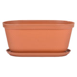 Matera de Mesa Rimax Rafia Terracota 40.5x18.1cm Ovalado con Orificio de Drenaje - MATERAS DE MESA | Bylmo