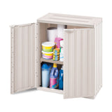 Armario de Aseo Rimax Home Almendra 67.6x85.5cm para Organizar con Dos Puertas - MUEBLES DE ASEO Y ROPAS | Bylmo