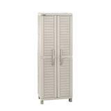 Armario de Aseo Rimax Barú Taupe 65x189cm para Organizar con Dos Puertas - MUEBLES DE ASEO Y ROPAS | Bylmo