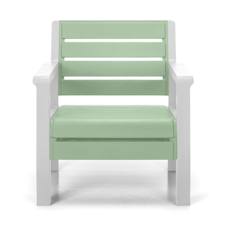 Sillón Rimax Barú Verde Salvia 74.6x74.6cm de Un Puesto con Apoya Brazos - SOFAS Y POLTRONAS | Bylmo
