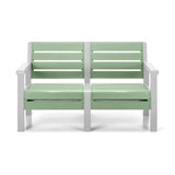 Sofá Rimax Barú Verde Salvia 131.4x74.6cm de Dos Puestos con Apoya Brazos - SOFAS Y POLTRONAS | Bylmo