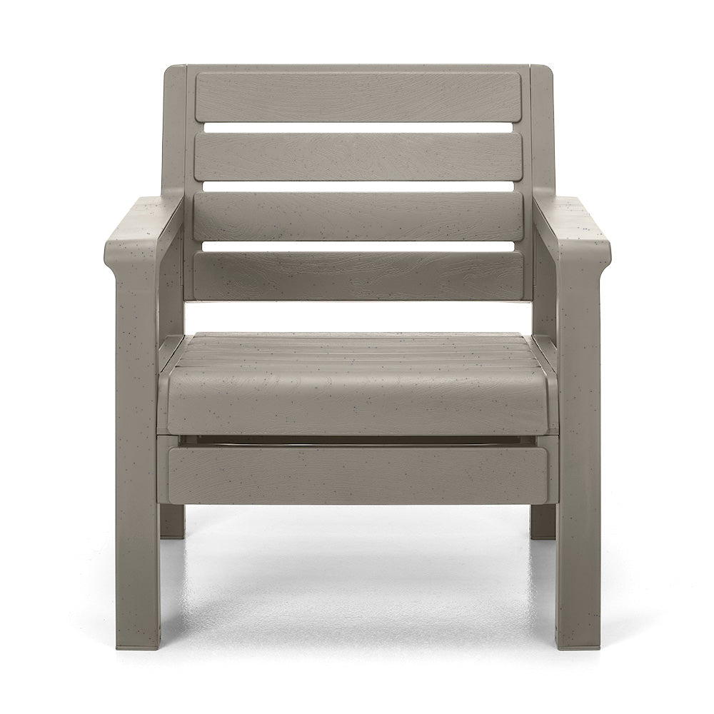 Sillón Rimax Barú Gris Cemento 74.6x74.6cm de Un Puesto con Apoya Brazos - SOFAS Y POLTRONAS | Bylmo