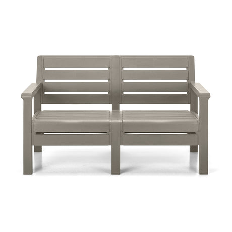 Sofá Rimax Barú Gris Cemento 131.4x74.6cm de Dos Puestos con Apoya Brazos - SOFAS Y POLTRONAS | Bylmo