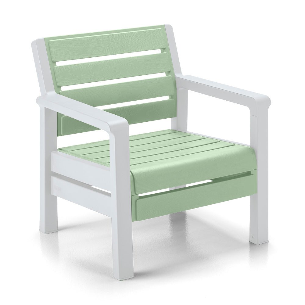Sala Rimax Barú Verde Salvia 131.4x74.6cm de Cuatro Puestos con Apoya Brazos - SOFAS Y POLTRONAS | Bylmo
