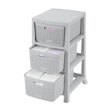 Cajonera Rimax Fique Gris Hielo 39.4x66.7cm de Tres Hileras con Tres Cajones - CAJONERAS Y COMODAS | Bylmo