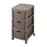 Cajonera Rimax Fique Moca 39.4x66.7cm de Tres Hileras con Tres Cajones - CAJONERAS Y COMODAS | Bylmo
