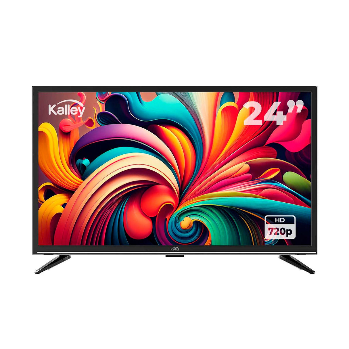 Televisor Kalley Negro 54.91x33.06cm de 24" Pulgadas Hd 768P - TELEVISORES | Bylmo