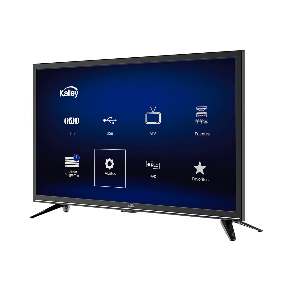 Televisor Kalley Negro 54.91x33.06cm de 24" Pulgadas Hd 768P - TELEVISORES | Bylmo