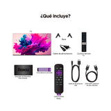 Televisor Smart Kalley Roku Negro 122.6x70.89cm de 55" Pulgadas 4K 2160P - TELEVISORES | Bylmo