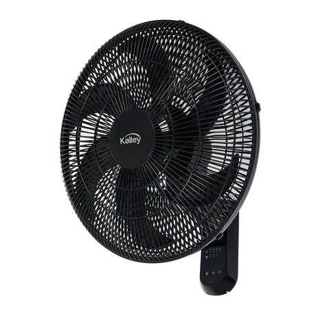 Ventilador de Pared Kalley Negro 49.5x52cm de 3 Velocidades con Temporizador - VENTILADORES | Bylmo