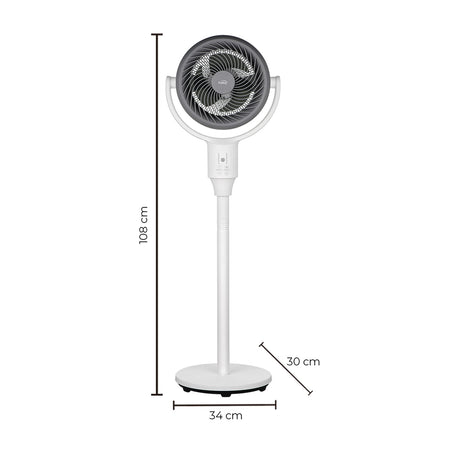 Ventilador de Mesa Kalley Blanco 34x59cm de 3 Velocidades con Temporizador - VENTILADORES | Bylmo