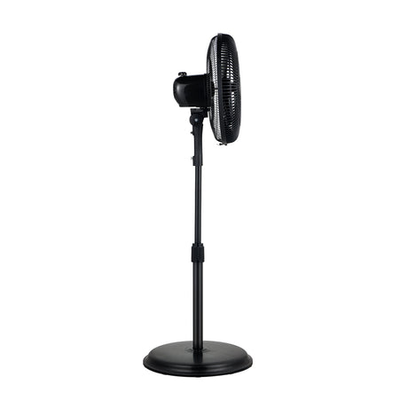 Ventilador de Piso Kalley Negro 42x94cm de 3 Velocidades y con Oscilación - VENTILADORES | Bylmo