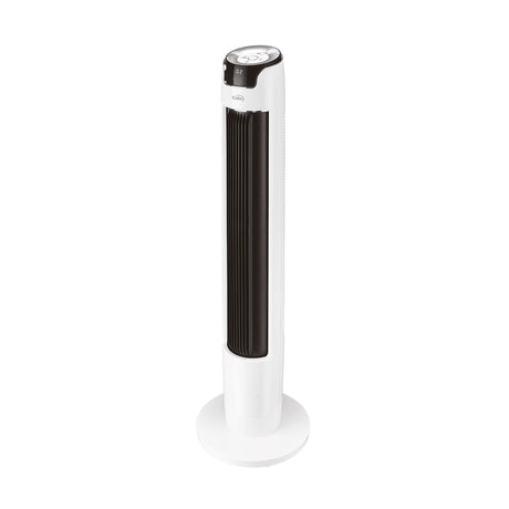 Ventilador de Torre Kalley Blanco y Negro 32.5x111.1cm de 6 Velocidades con Temporizador - VENTILADORES | Bylmo