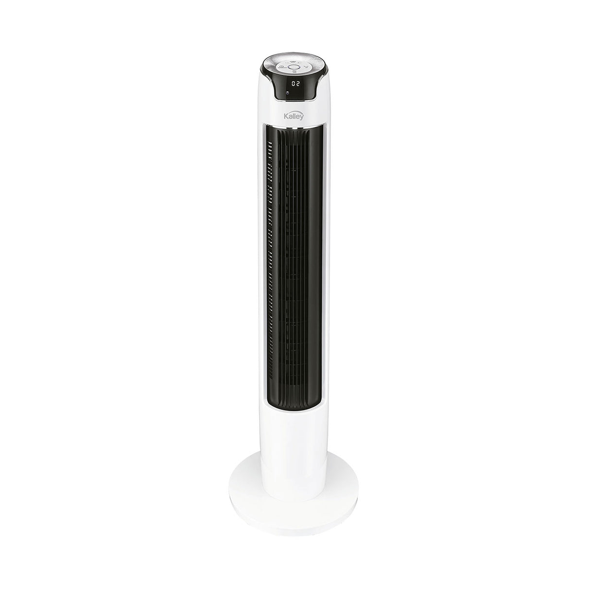 Ventilador de Torre Kalley Blanco y Negro 32.5x111.1cm de 6 Velocidades con Temporizador - VENTILADORES | Bylmo