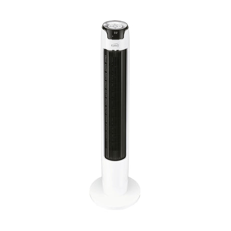 Ventilador de Torre Kalley Blanco y Negro 32.5x111.1cm de 6 Velocidades con Temporizador - VENTILADORES | Bylmo