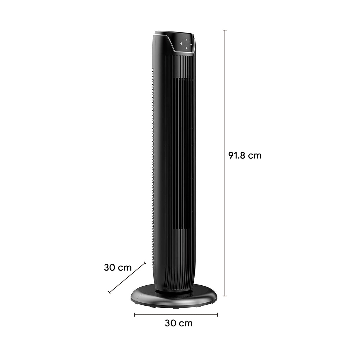 Ventilador de Torre Kalley Negro 30x91.8cm de 3 Velocidades con Temporizador - VENTILADORES | Bylmo