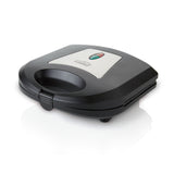 Sanduchera Kalley Negro y Gris 25.2x10.9cm con Dos Puestos de Cocción - SANDUCHERAS Y WAFLERAS | Bylmo