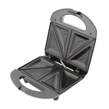 Sanduchera Kalley Negro y Gris 22.2x9.5cm con Dos Puestos de Cocción - SANDUCHERAS Y WAFLERAS | Bylmo