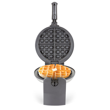 Waflera Kalley Gris y Negro 39.5x18cm con Un Puesto de Cocción - SANDUCHERAS Y WAFLERAS | Bylmo