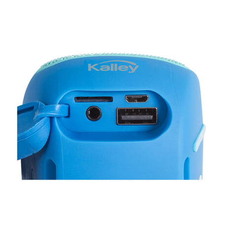 Parlante Kalley Azul 9.62x6.78cm Portátil con Conexión Bluetooth - PARLANTES | Bylmo