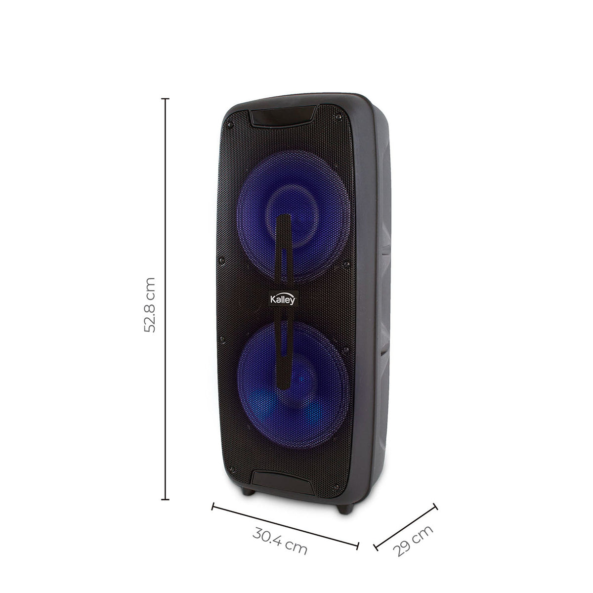Parlante Kalley Negro 24.4x57.5cm con Conexión Bluetooth