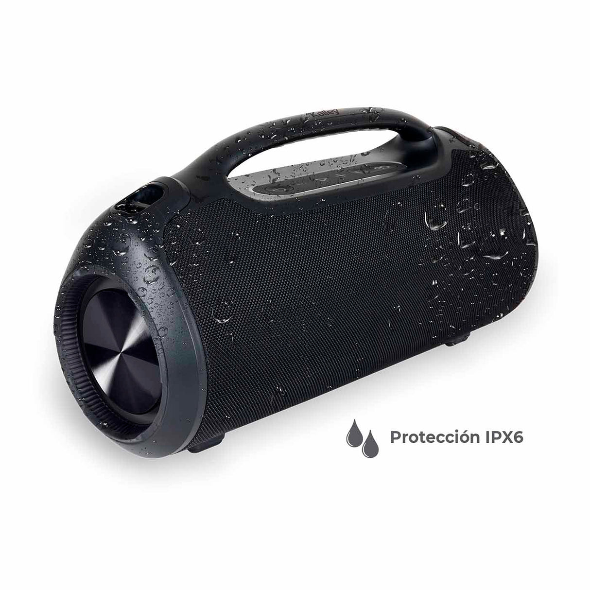 Parlante Kalley Negro 46.8x25.4cm Portátil con Conexión Bluetooth - PARLANTES | Bylmo