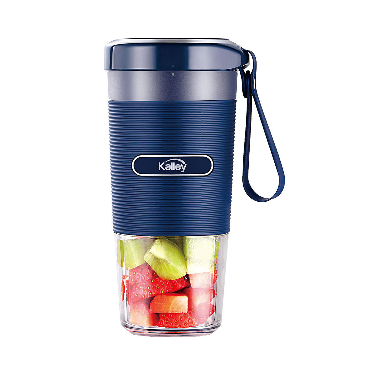 Licuadora Personal Kalley Azul 8.5x18.5cm de Dos Aspas para 0.3 Litros y Una Velocidad - LICUADORAS Y PROCESADORES | Bylmo